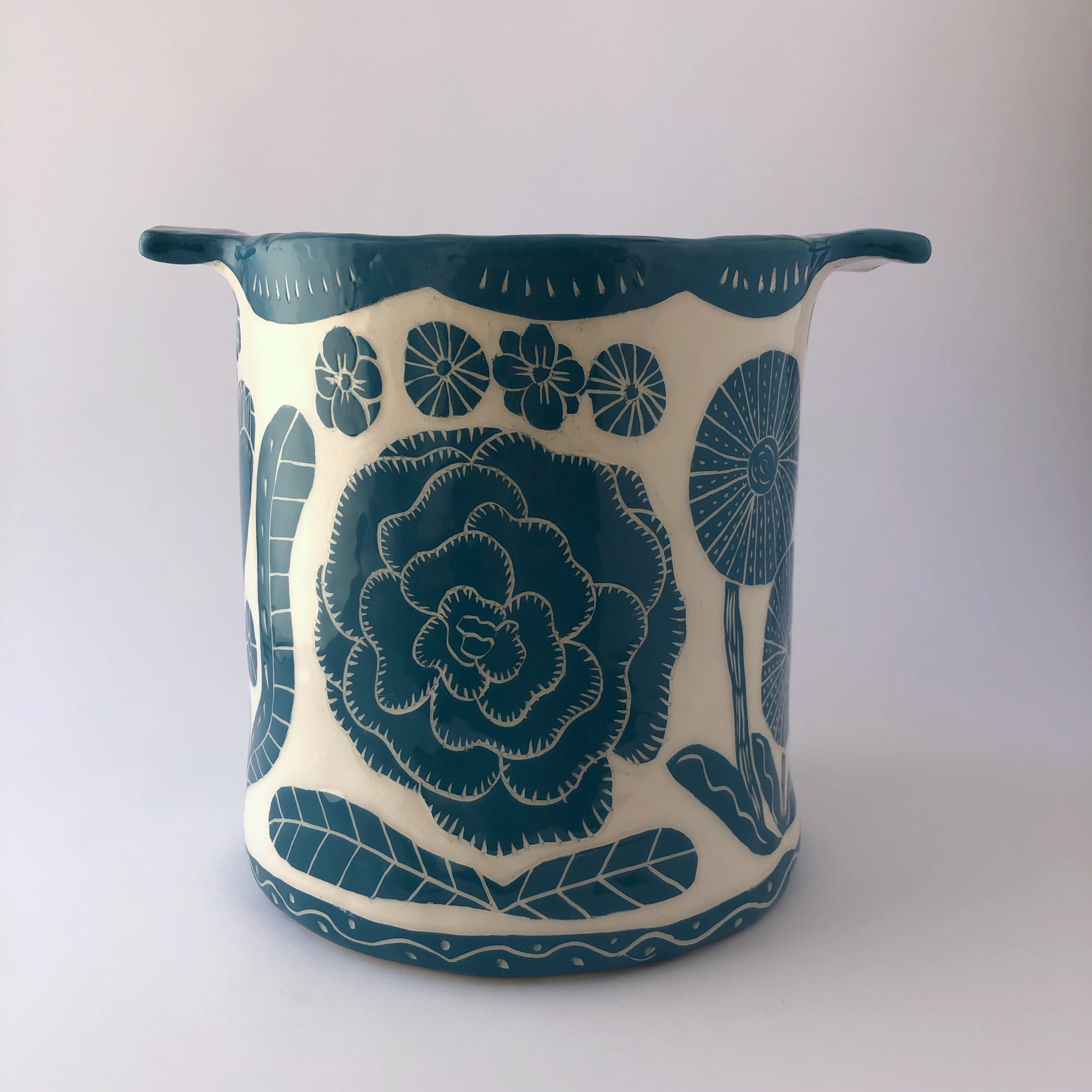 Vase – light green-blue