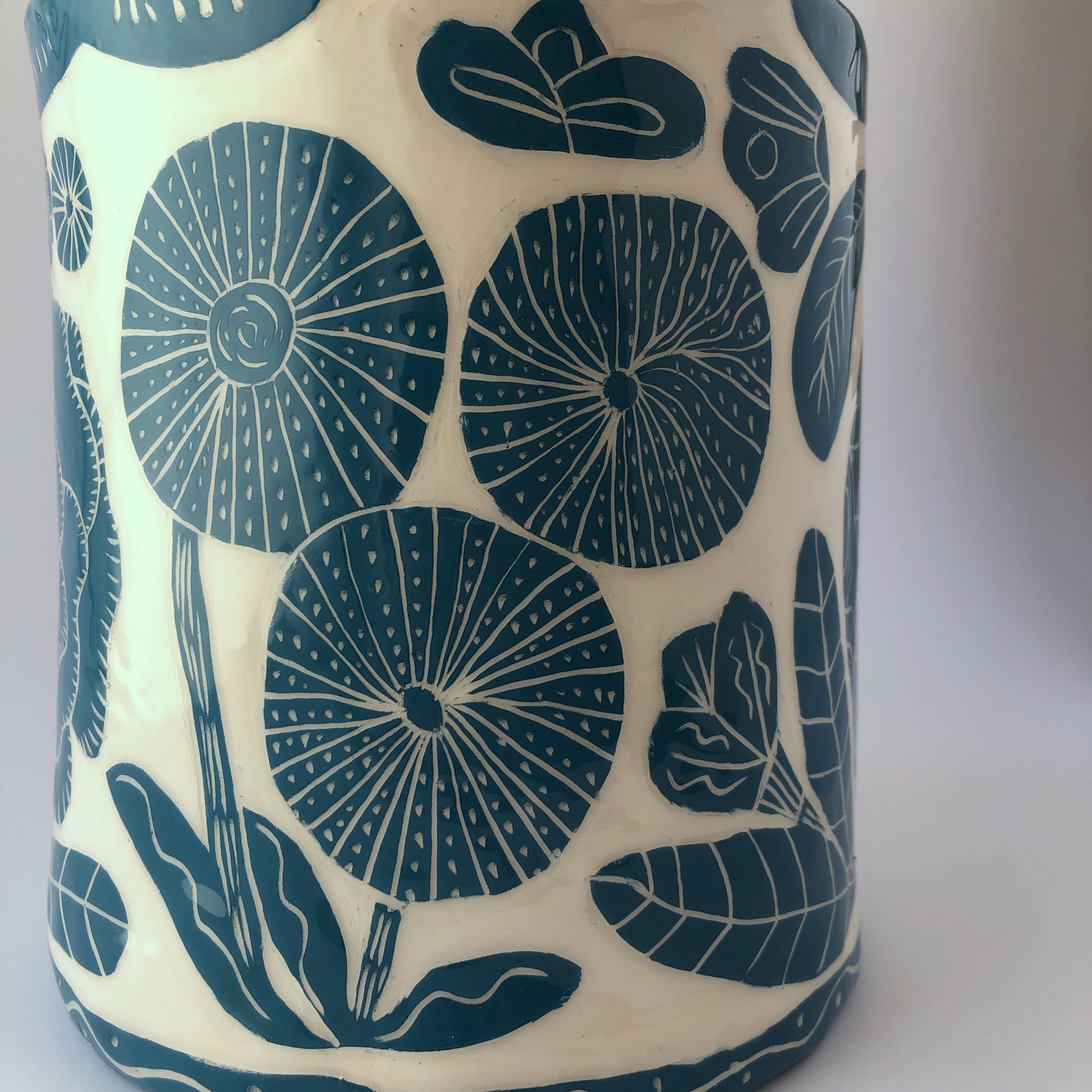 Vase – light green-blue