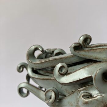 Sirocco Curly Reflections Light Blue and White