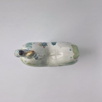 Lovers in Bloom Heart Couple Majolica