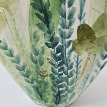 Amanti in Fiore Cuore Coppia Maiolica