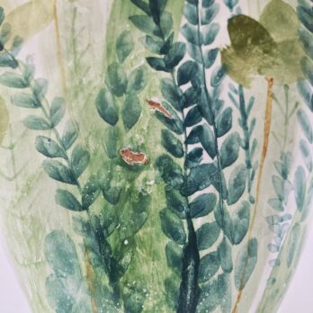 Amanti in Fiore Cuore Coppia Maiolica